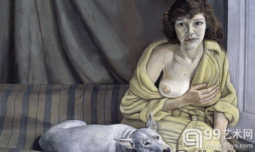 弗洛伊德：Girl with a White Dog，1951-1951年