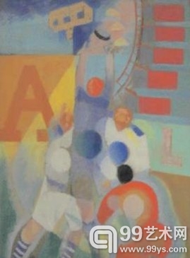 Robert Delaunay's "L'equipe de Cardiff", 1922-23