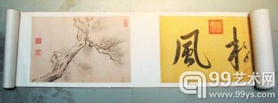 如果不是当时仔细“挖掘”，这张罕见的《松风图》可能就埋没在纸堆里了。摄影记者朴峰