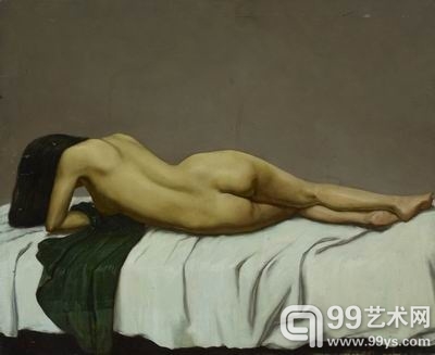 李贵君 《女人体》布面油画 1992年 62×50cm