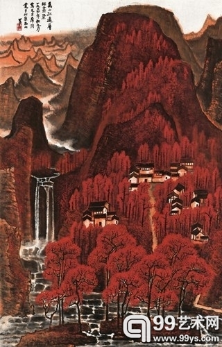 李可染“万山红遍”