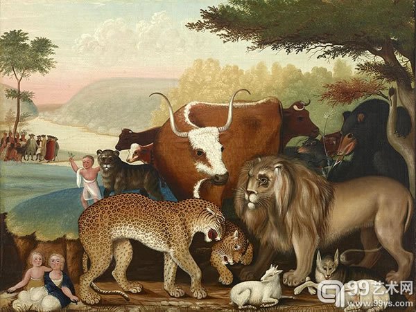 爱德华·希克斯（Edward Hicks）作品《The Peaceable Kingdom》（1846-47）