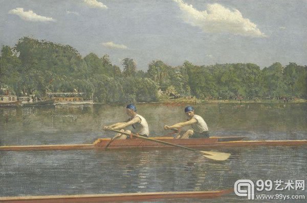 托马斯·伊肯斯（Thomas Eakins）作品《he Biglin Brothers Racing》（1872）