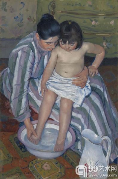 玛丽·卡萨特（Mary Cassatt）作品《The Child`s Bath》（1893）