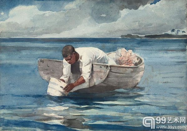 温斯洛·霍默（Winslow Homer）作品《The Water Fan》（1898-99）