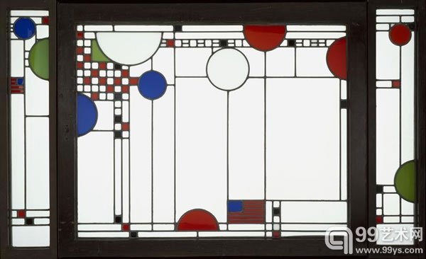 弗兰克·劳埃德·赖特（Frank Lloyd Wright）作品《Avery Coonley Playhouse Triptych Window》（1912）