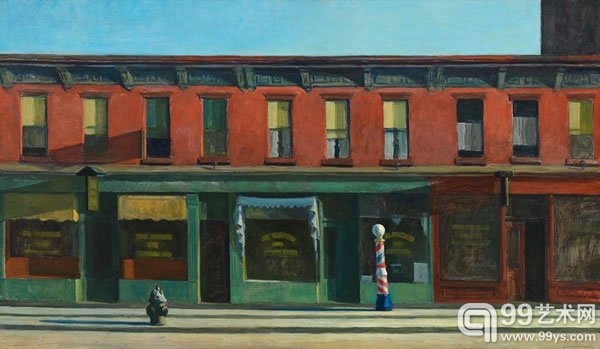 爱德华·霍普（Edward Hopper）作品《Early Sunday Morning》（1930）