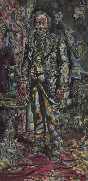 伊万·奥尔布赖特（Ivan Albright）作品《Picture of Dorian Gray》（1943-44）