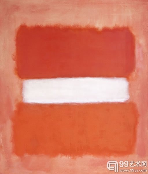 马克·罗斯科（Mark Rothko）作品《White Center》(1957)