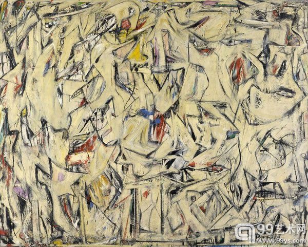 威廉·德·库宁（Willem de Kooning）作品《Excavation》（1950）